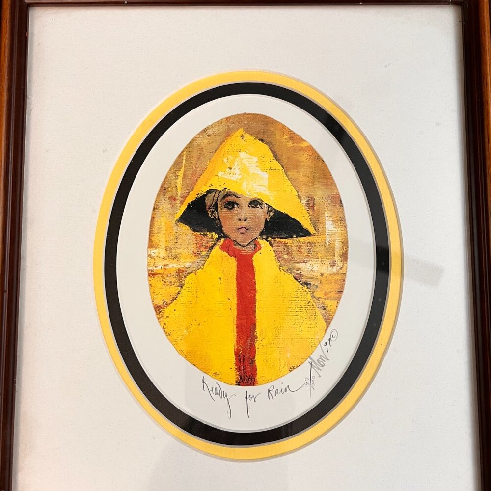 Patricia Buckley Moss Ready For Rain Signed Lithograph Print - Picture 2 of 11